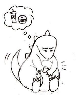 Dino-chan Dino is hungry!