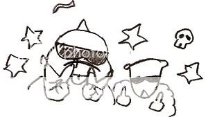 Dino-chan and Sheep Dino-chan and Sheep