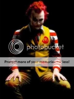 The Joker as Ronald Mcdonalds