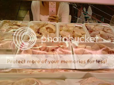 Ms.Aya At the supermarket --- and raw chickens!