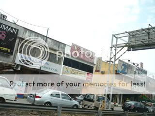 Shop lots along the road