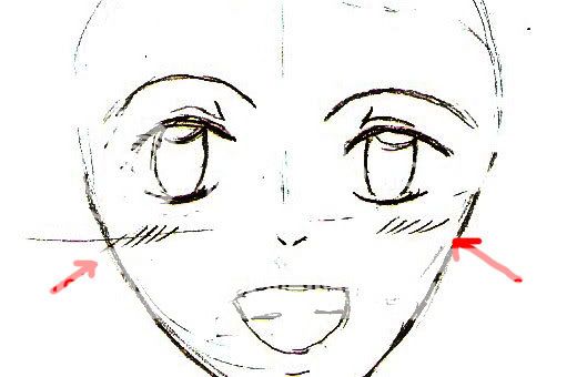 A slight blush at the cheeks