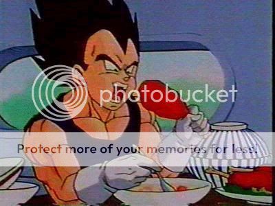 Vegeta Warning: Marry a Saiyan ONLY if you can afford to feed his bottomless stomach!